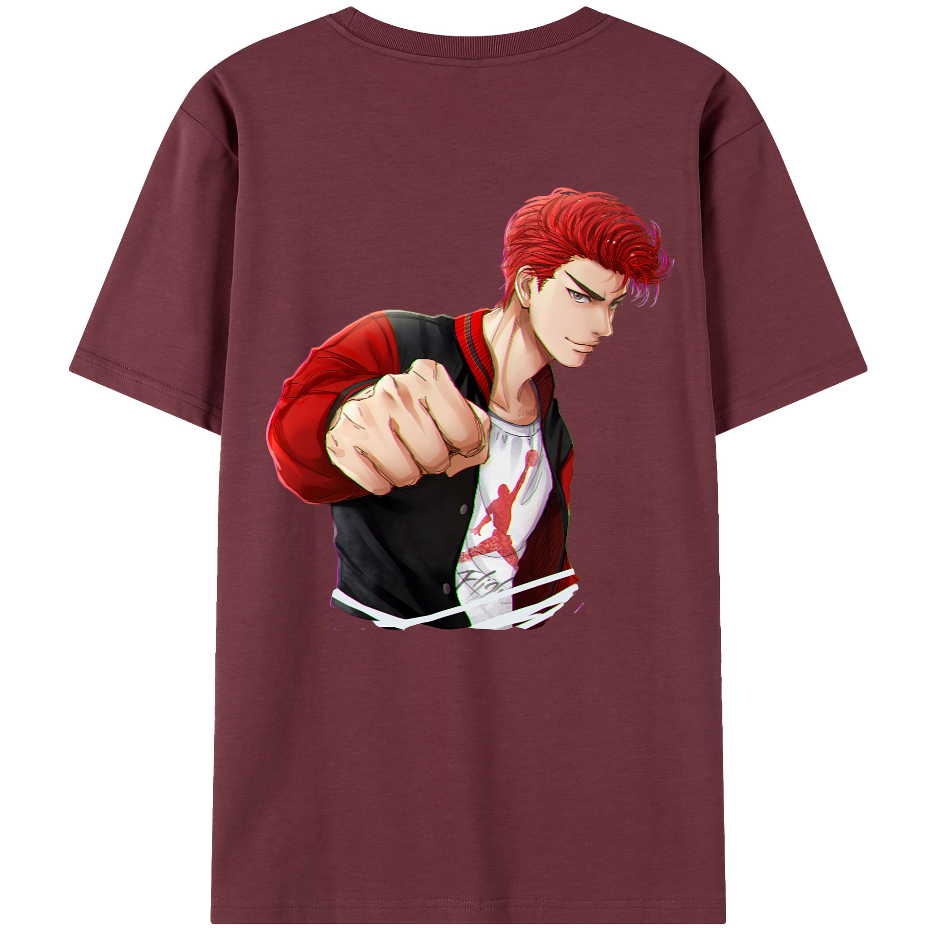 SLAM DUNK／スラムダンク 綿100％半袖Tシャツ（背面プリント）